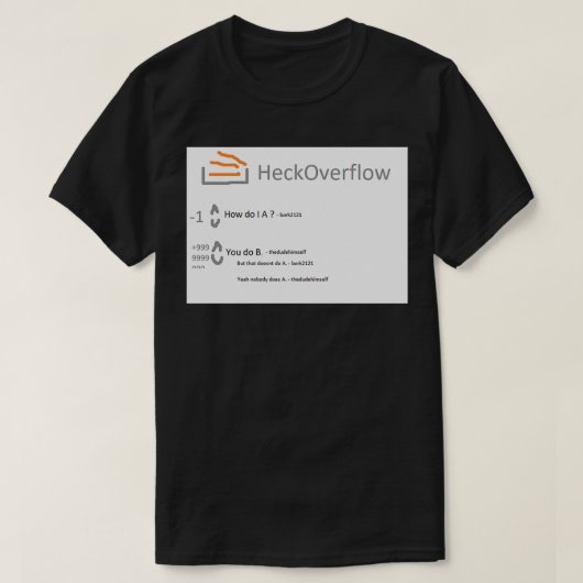 Stapeloverstroming T-shirt (Design voorkant)