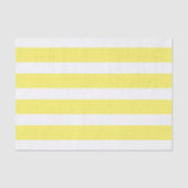 Stapelpapier: Gele en witte Big Stripes Tissuepapier (Voorkant)