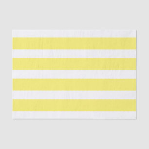 Stapelpapier: Gele en witte Big Stripes Tissuepapier