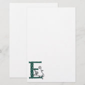 Stapelpapier met Keltische letter E Briefpapier (Voorkant / Achterkant)