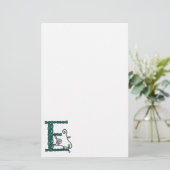 Stapelpapier met Keltische letter E Briefpapier (Staand voorkant)