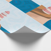 Stapelpapier voor de afwerking van vuurtoren cadeaupapier