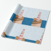 Stapelpapier voor de afwerking van vuurtoren cadeaupapier (Uitgerold)