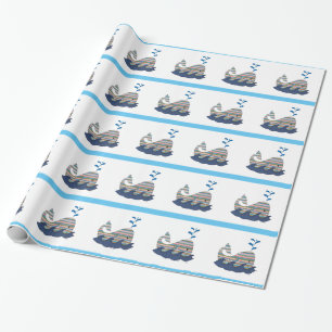Stapelpapier voor walvisvangst cadeaupapier