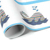 Stapelpapier voor walvisvangst cadeaupapier (Rol Hoek)