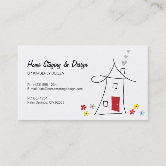 Stapelproces thuis / Visitekaartjes voor onroerend (Voorkant)