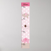 Stapelroze olifantengroeikaart houdt 8 x 44! poster (Voorkant)