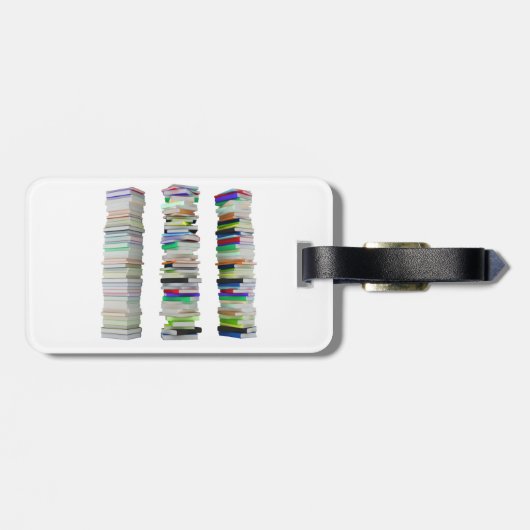 Stapels boeken Bagagelabels (Achterkant horizontaal)