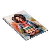 Stapels boeken notitieboek (Rechterzijde)