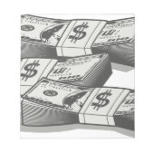 Stapels contant geld notitieblok (Voorkant)