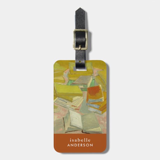Stapels Franse romans | Vincent van Gogh Bagagelabel (Voorkant verticaal)