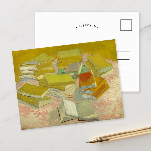 Stapels Franse romans | Vincent van Gogh Briefkaart