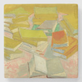 Stapels Franse romans | Vincent van Gogh Stenen Onderzetter (Voorkant)