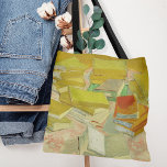 Stapels Franse romans | Vincent van Gogh Tote Bag<br><div class="desc">Piles of French Novels (1887) van de Nederlandse postpressionist Vincent Van Gogh. Origineel kunstwerk is een olie op canvas die stapels boeken in levendige gele tinten afschildert. Gebruik de ontwerphulpmiddelen om douanetekst toe te voegen of het afbeelding te personaliseren.</div>