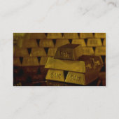 Stapels gouden staven visitekaartje (Achterkant)