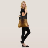 Stapels goudmunten tote bag (Op model)