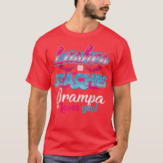 Stapels of schuine strepen Grampa houdt van je bes T-shirt