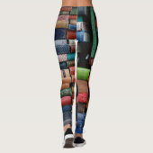 Stapels oude boeken bibliotheek leggings (Achterkant)