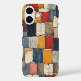 stapels van bibliofielen iPhone 16 hoesje