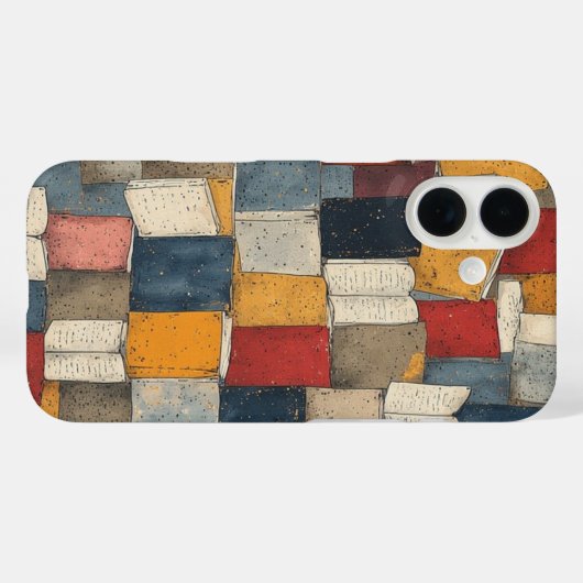 stapels van bibliofielen Case-Mate iPhone case (Achterkant (horizontaal))