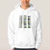 Stapels van boeken Mannen Hoodie (Voorkant)