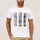Stapels van boeken Mannen T-shirt (Voorkant)