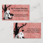 Stapelspeelgoed voor naadloze kreeften visitekaartje (Voorkant / Achterkant)