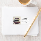 Stapelstenen Meditatief Cairn Adres Etiket (Insitu)