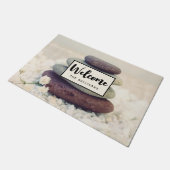 Stapelstenen Meditatief Cairn Welkom Deurmat (Schuin)