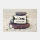 Stapelstenen Meditatief Cairn Welkom Deurmat (Voorkant)