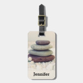 Stapelstenen Meditatieve Cairn Bagagelabel (Voorkant verticaal)