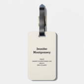 Stapelstenen Meditatieve Cairn Bagagelabel (Achterkant verticaal)