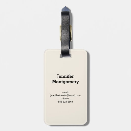 Stapelstenen Meditatieve Cairn Bagagelabel (Achterkant verticaal)