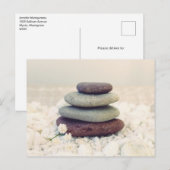 Stapelstenen Meditatieve Cairn Briefkaart (Voorkant / Achterkant)