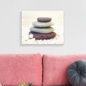 Stapelstenen Meditatieve Cairn Canvas Afdruk (Insitu (Woonkamer))