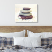 Stapelstenen Meditatieve Cairn Canvas Afdruk (Insitu (Slaapkamer))
