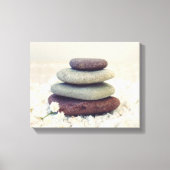 Stapelstenen Meditatieve Cairn Canvas Afdruk (Voorkant)