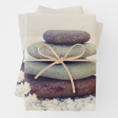 Stapelstenen Meditatieve Cairn Inpakpapier Vel (In situ)