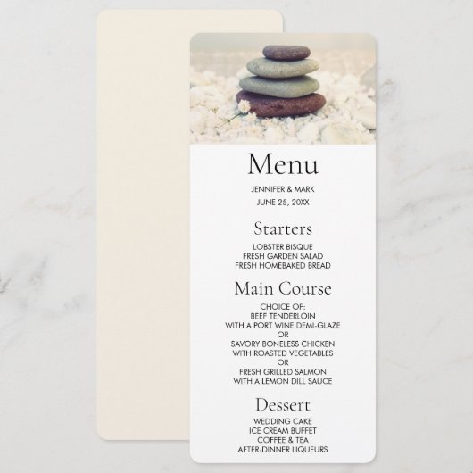 Stapelstenen Meditatieve Cairn Kaart (Voorkant / Achterkant)