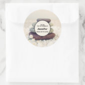 Stapelstenen Meditatieve Cairn Keuken Ronde Sticker (Tas)