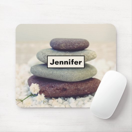 Stapelstenen Meditatieve Cairn Muismat (Met muis)