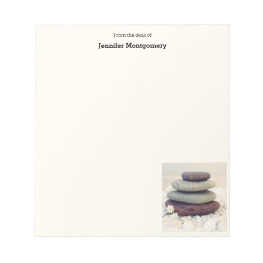 Stapelstenen Meditatieve Cairn Notitieblok (Voorkant)