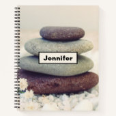 Stapelstenen Meditatieve Cairn Notitieboek (Voorkant)