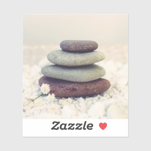 Stapelstenen Meditatieve Cairn Sticker (Vel)