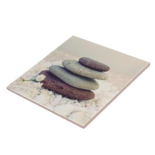 Stapelstenen Meditatieve Cairn Tegeltje (Zijkant)