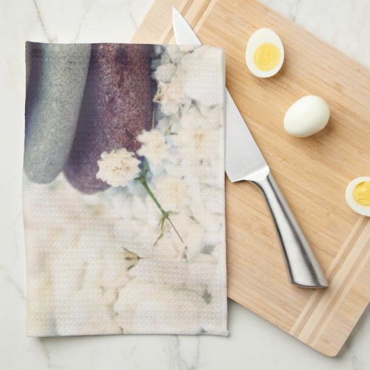 Stapelstenen Meditatieve Cairn Theedoek (Quarter Fold)