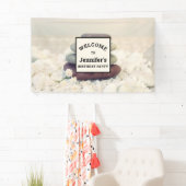 Stapelstenen Meditatieve Cairn Verjaardag Spandoek (Insitu)