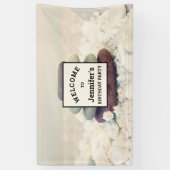 Stapelstenen Meditatieve Cairn Verjaardag Spandoek (Verticaal)