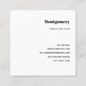 Stapelstenen Meditatieve Cairn Vierkante Visitekaartje (Achterkant)