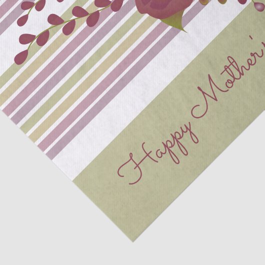 Stapelstreep en Floral Tissuepapier (Detail)